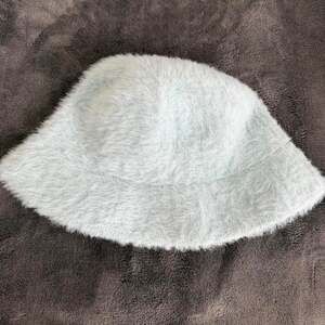 Forever 21 Light Blue Faux Fur Bucket Hat
